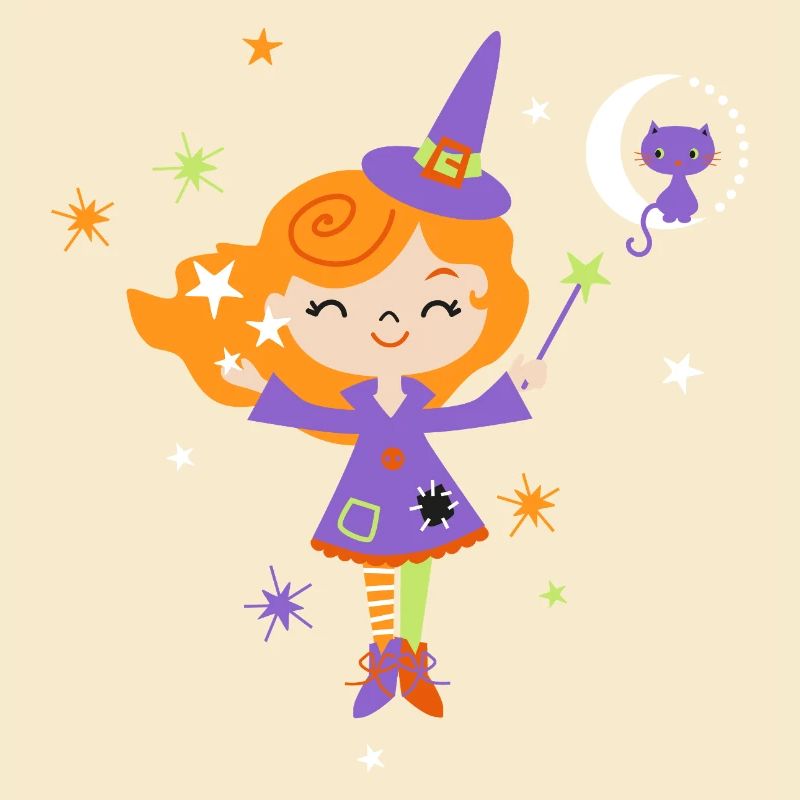 Moonlight Witch with Magic Wand