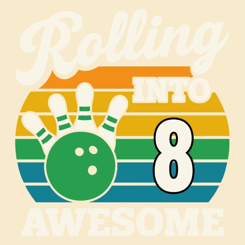 Bowling dans le design impressionnant du 8e anniversaire