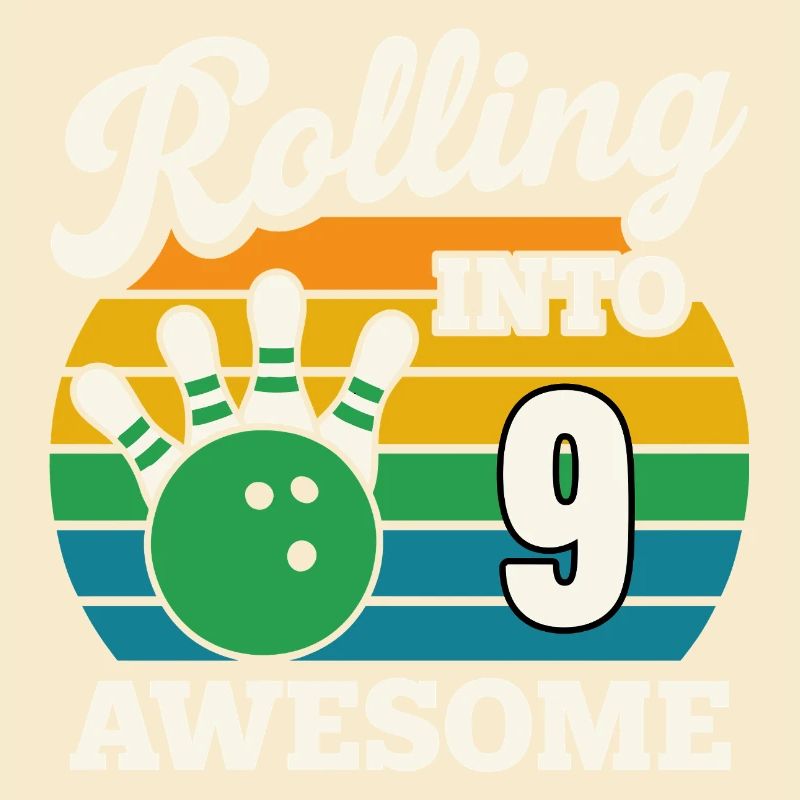 Rouler en 9 conception de bowling impressionnante
