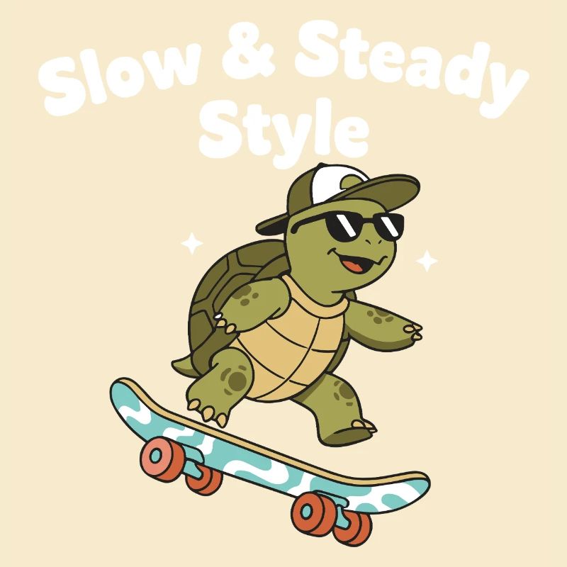 Langsam Skate Schildkröte