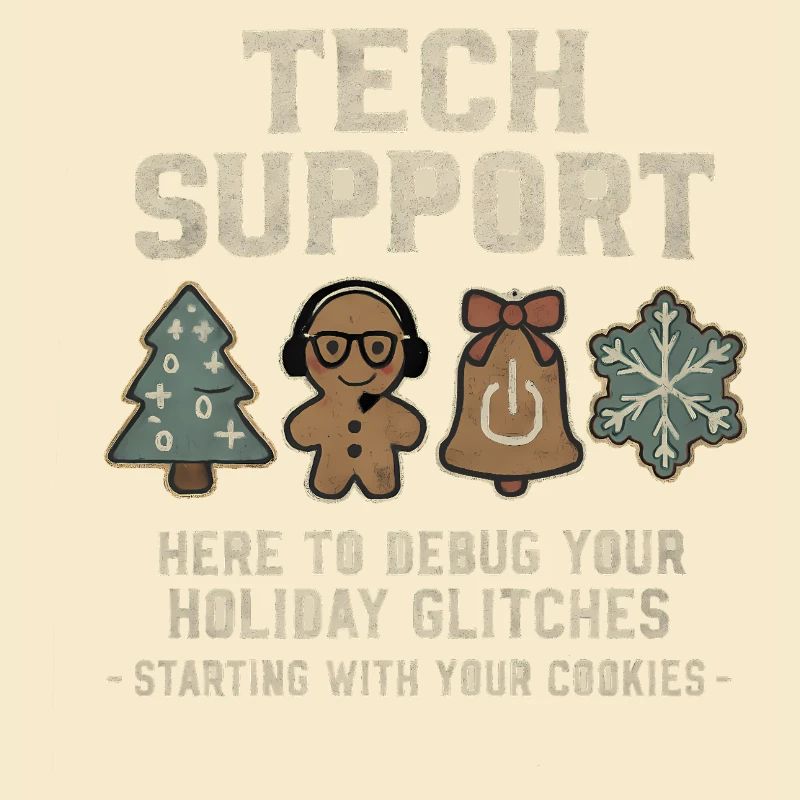 Tech Support Ugly Christmas Sweater Informatiker