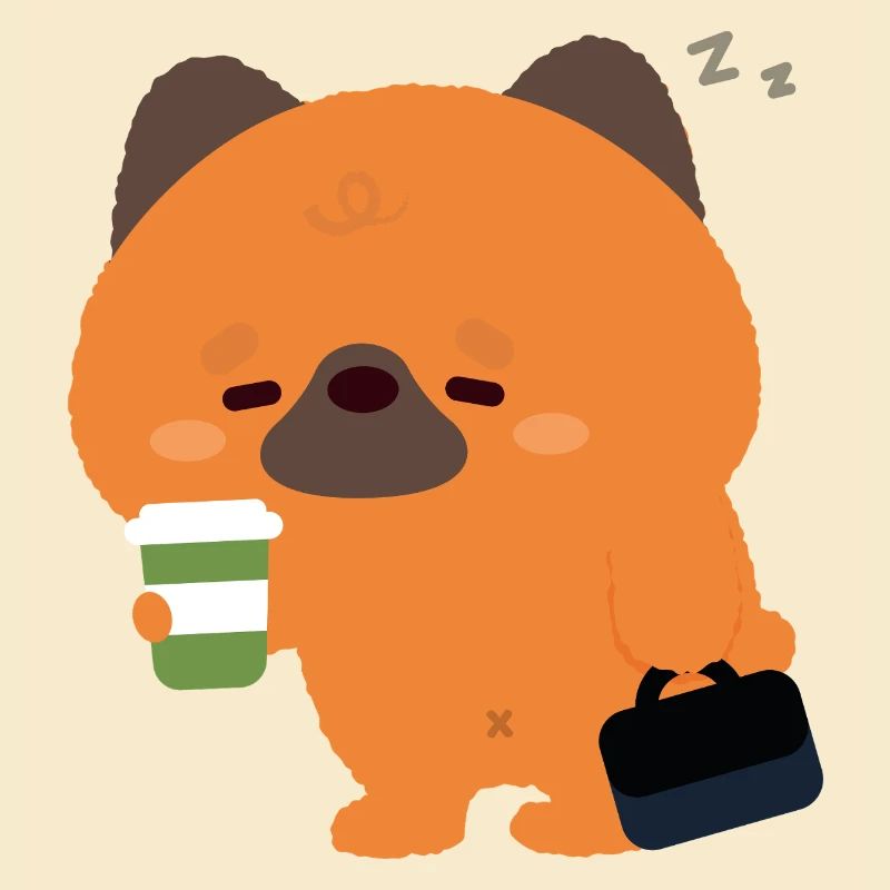 Sleepy German Shepherd Coffee