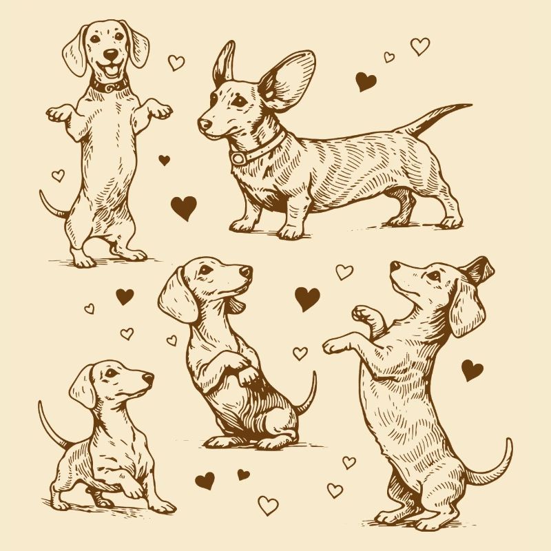 Teckel Teckel Chiens Teckels Teckel Chien teckel Teckel