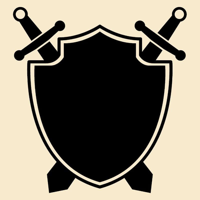 Mittelalterlicher Schild mit Schwert