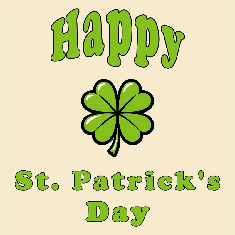 Bonne Saint-Patrick - Trèfle vert