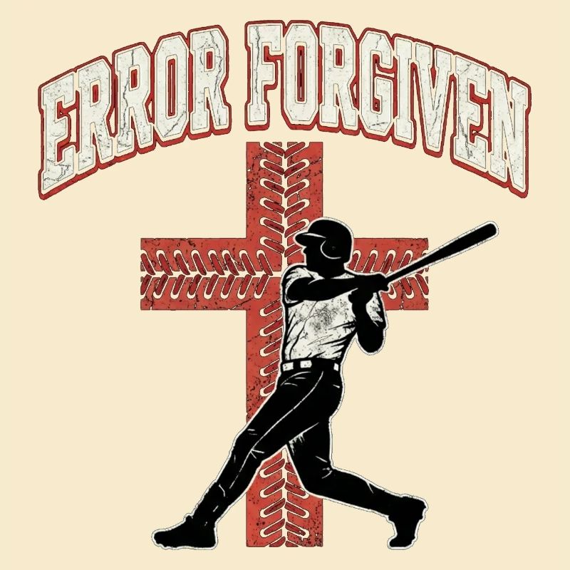 Error Forgiven Christian Baseball Faith Jesus