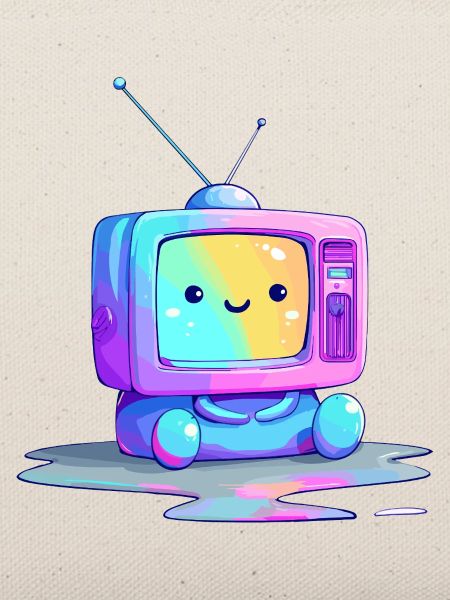 Regenbogen TV Kuscheltier