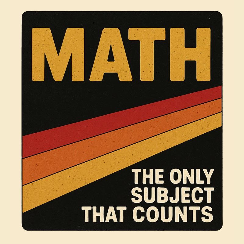 Retro Math Counts Poster