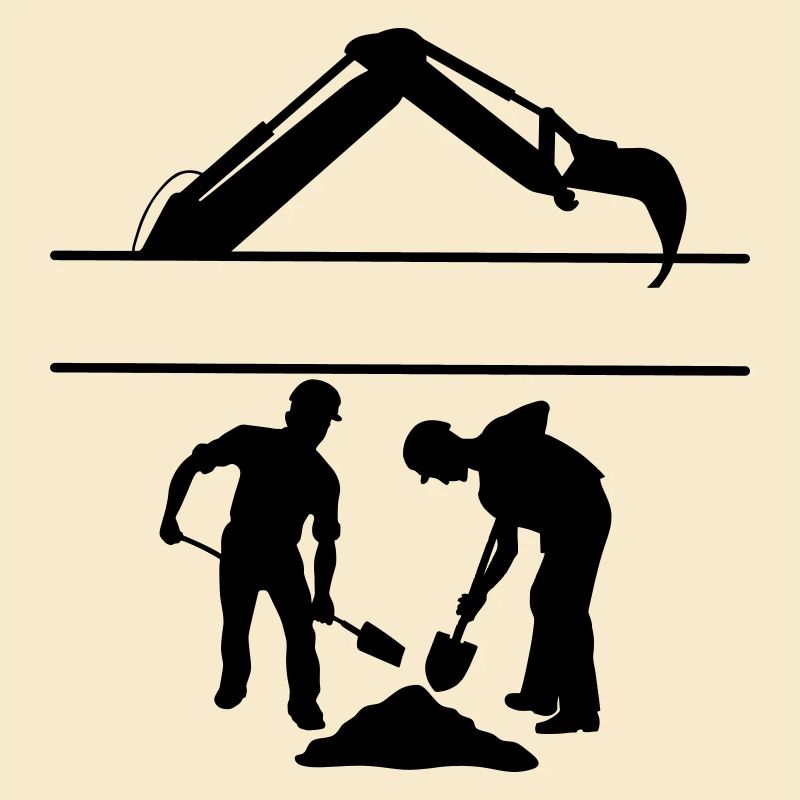 Équipe de creusement Groundworkers Custom