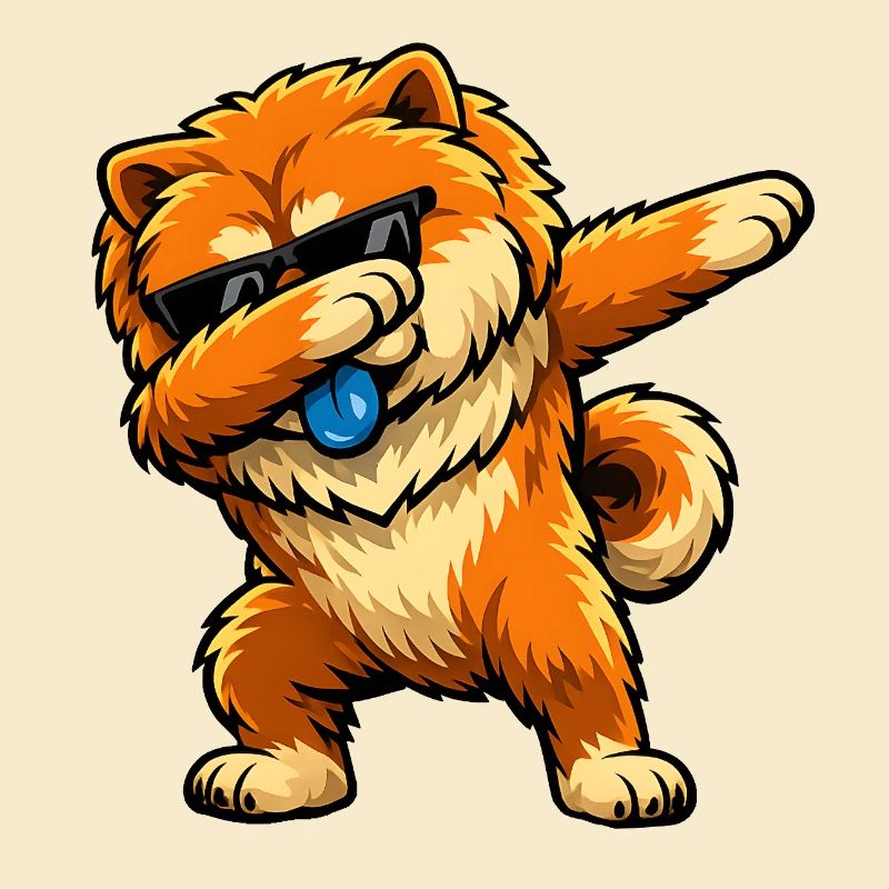 Dabbing Chow Chow