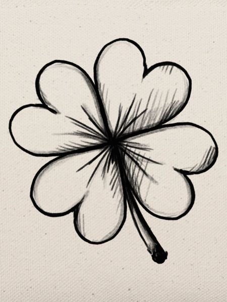 Kleeblatt Glück - Illustration