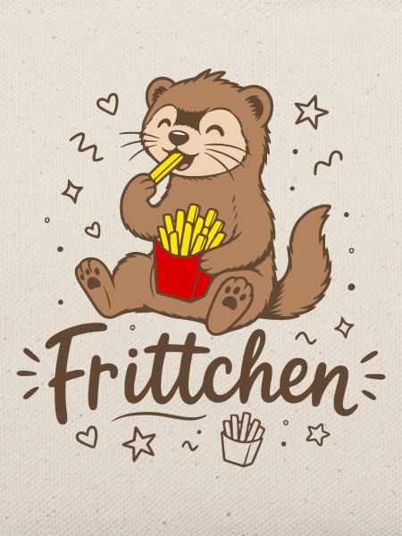 Frettchen mit Fritten - Frittchen - Pommes Frites