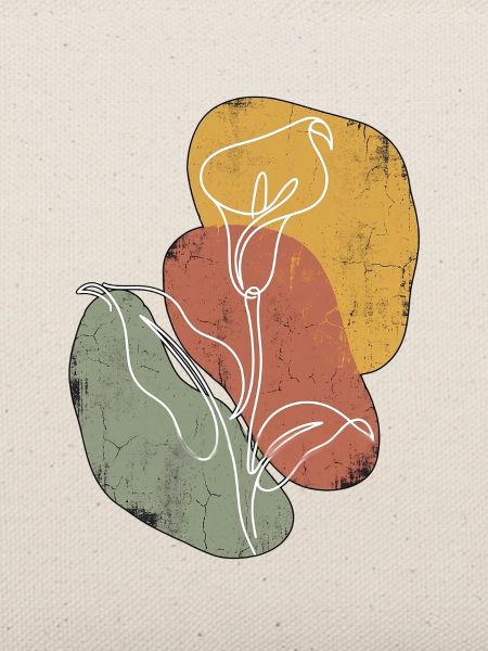 Continuous Line Calla Lilie