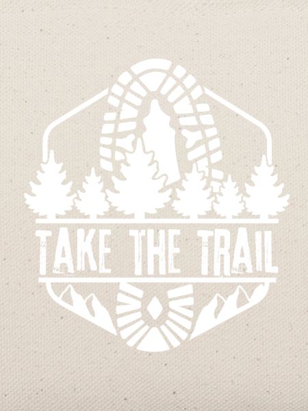 Take the Trail Waldpfad Silhouette
