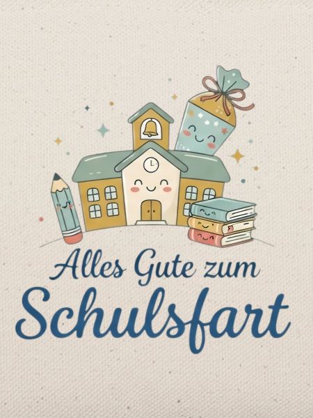 Schulstart Glücksillustration