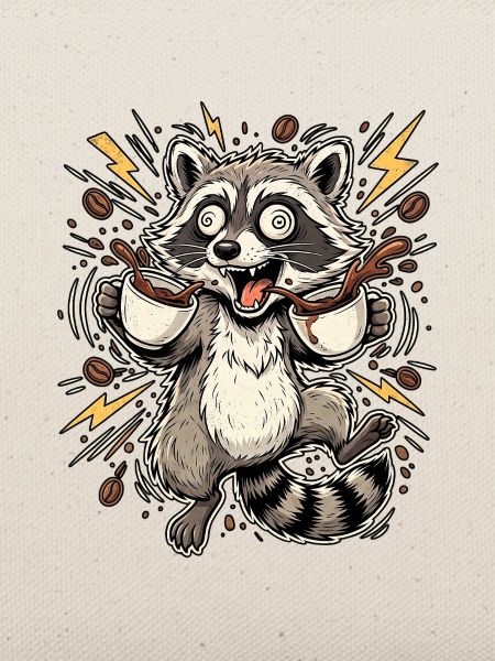 ADHS Kaffee Waschbär