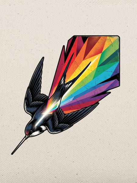 Bunter Vogel Schwalbe