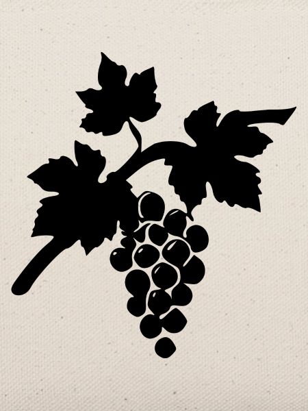 Wein Weinrebe schwarz Geschenk Weintrinker 