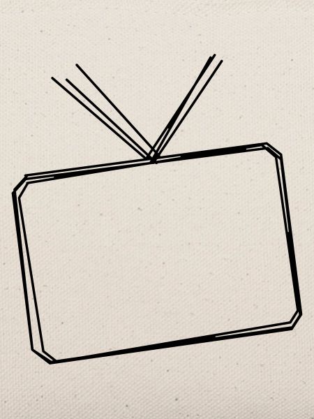 Fernseher handgezeichnet