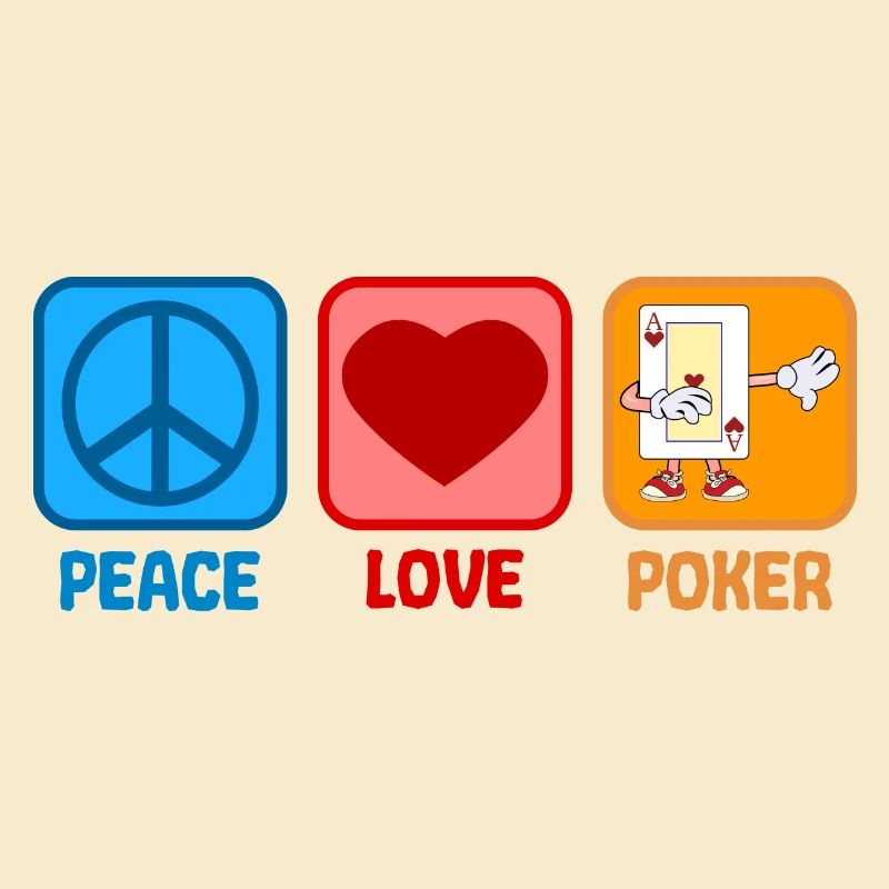 Poker Dabbing Peace Love Gift