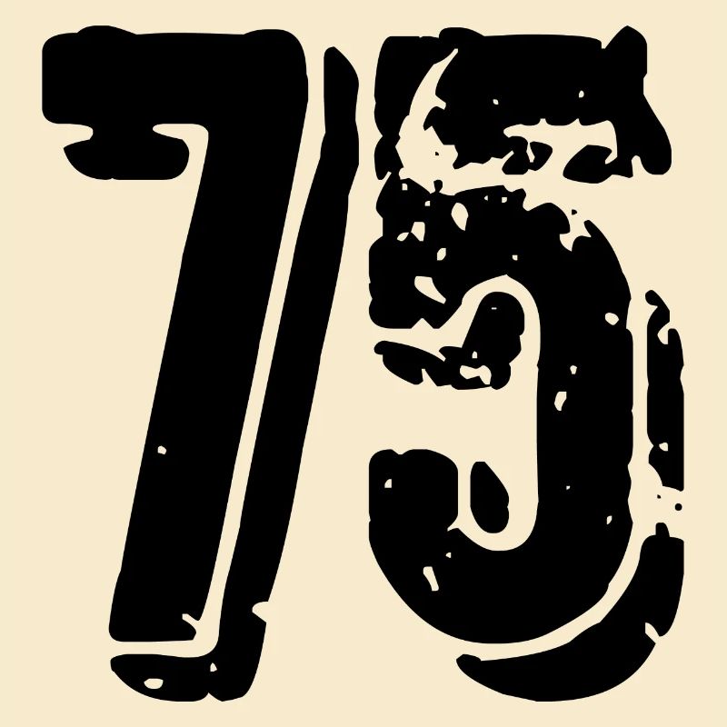 Maillot à 75 numéros