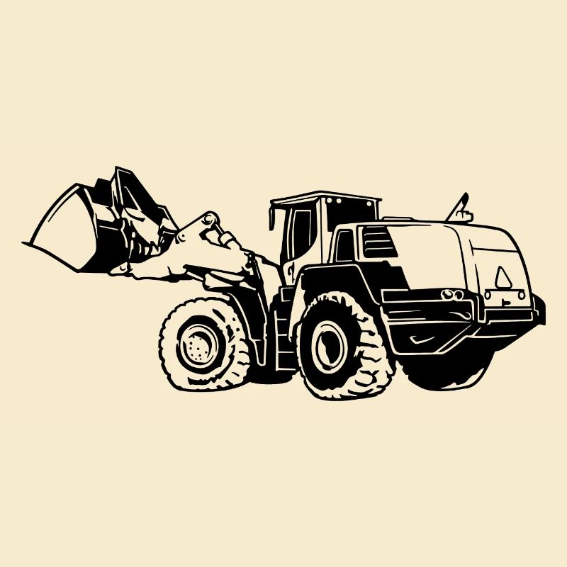 Loading machine Silhouette wheel loader quarry