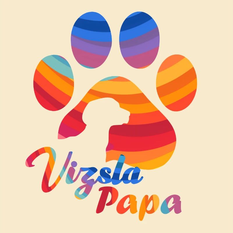 Vizsla Papa - Rainbow