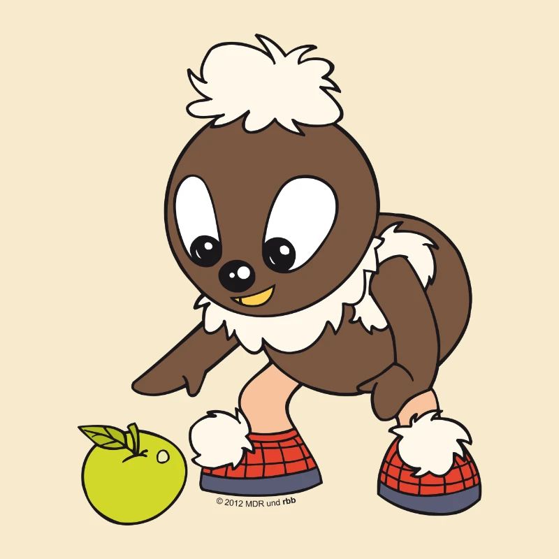 Pittiplatsch mit Apfel