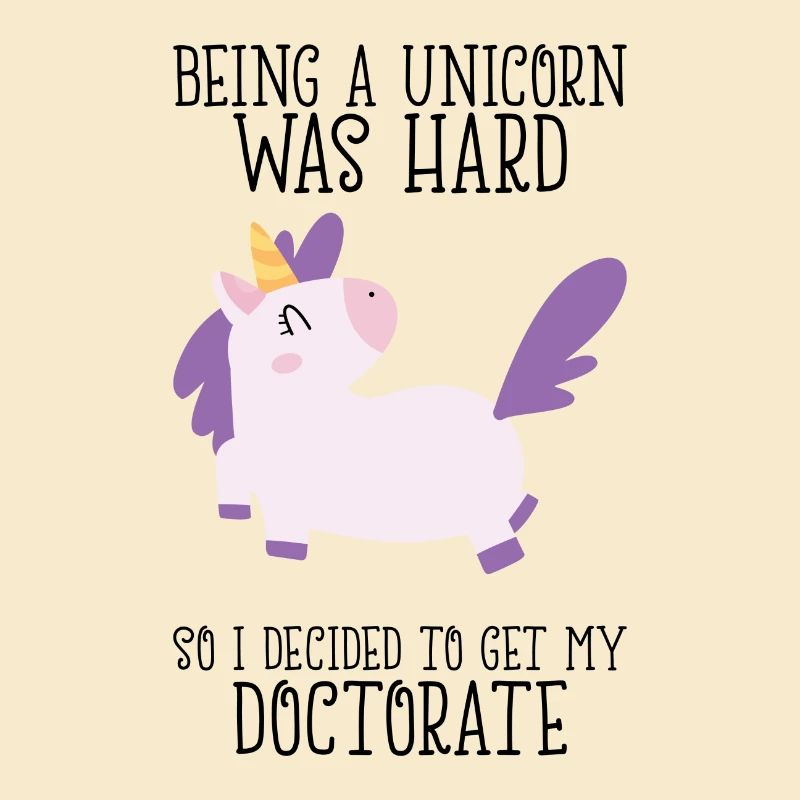 Doktortitel Einhorn Spruch Uni Geschenk