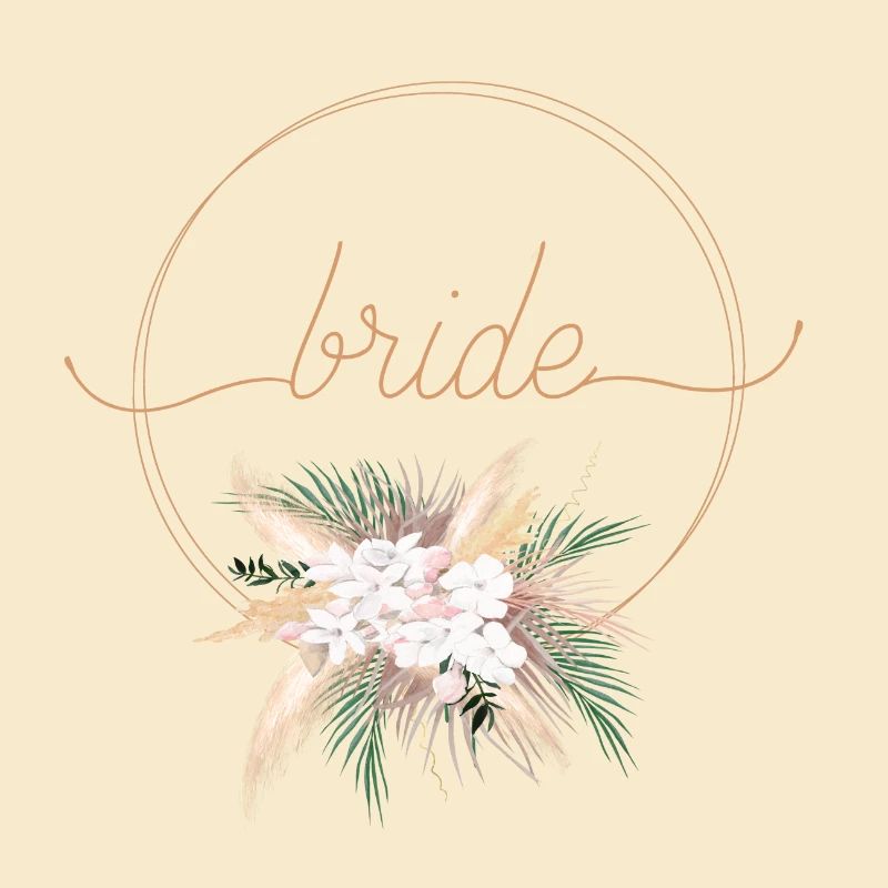 Boho Bouquet Team Bride personnalisable