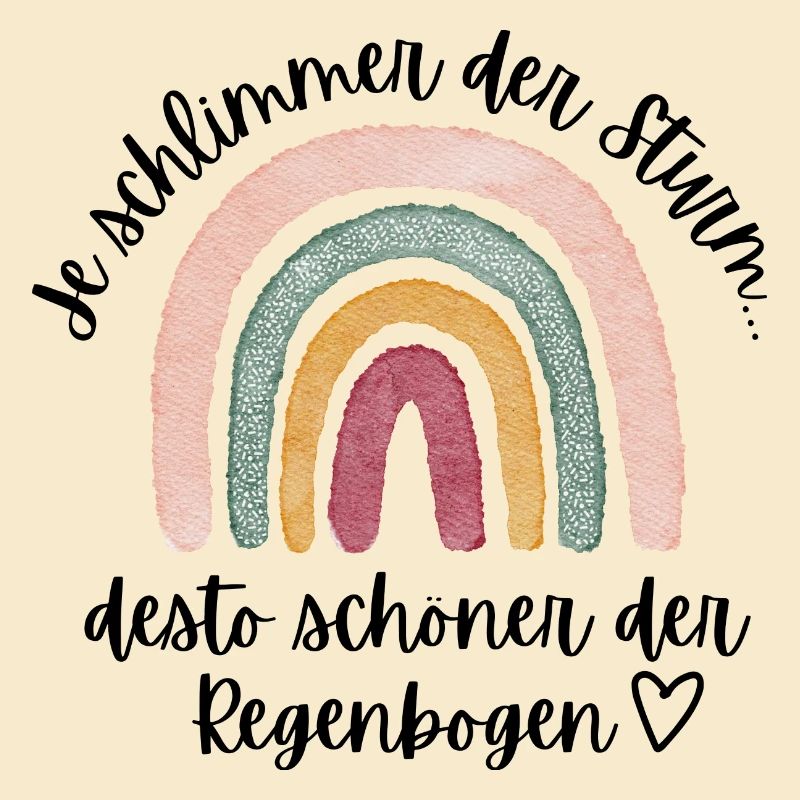 Schlimmer Sturm, schöner Regenbogen