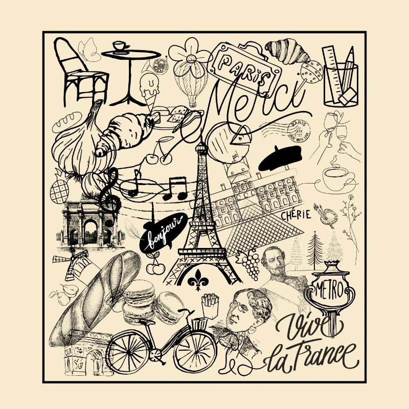 Paris Illustration Doodle Design