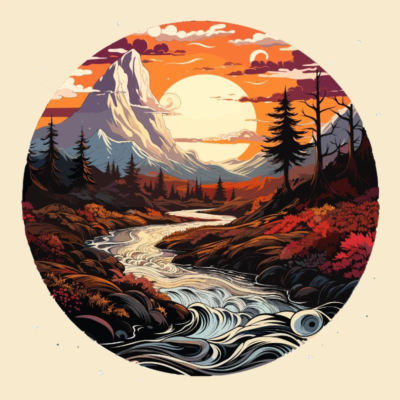Landschaft - Illustration