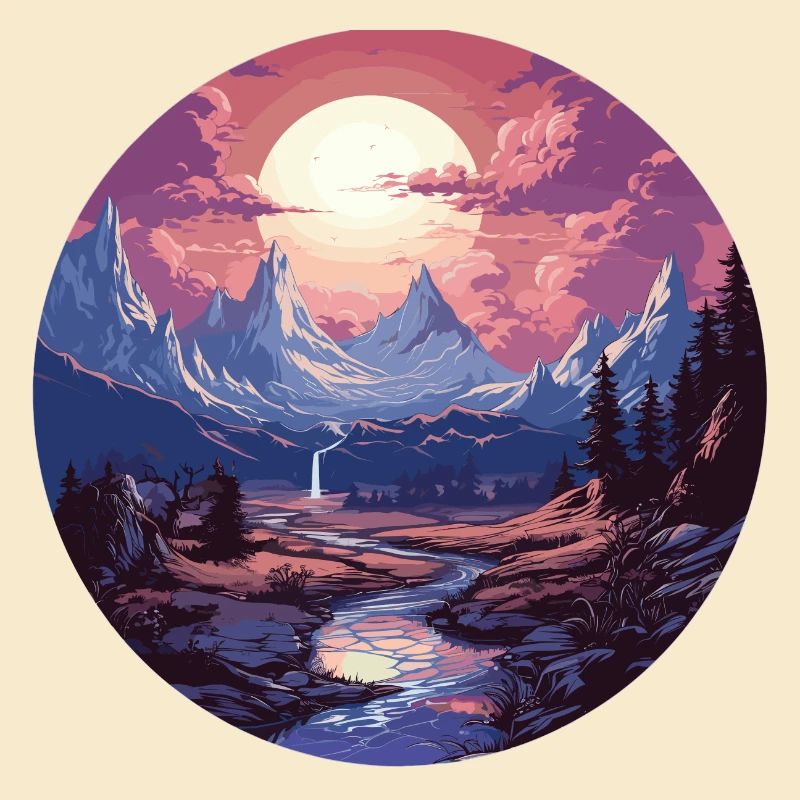 Landschaft - Illustration