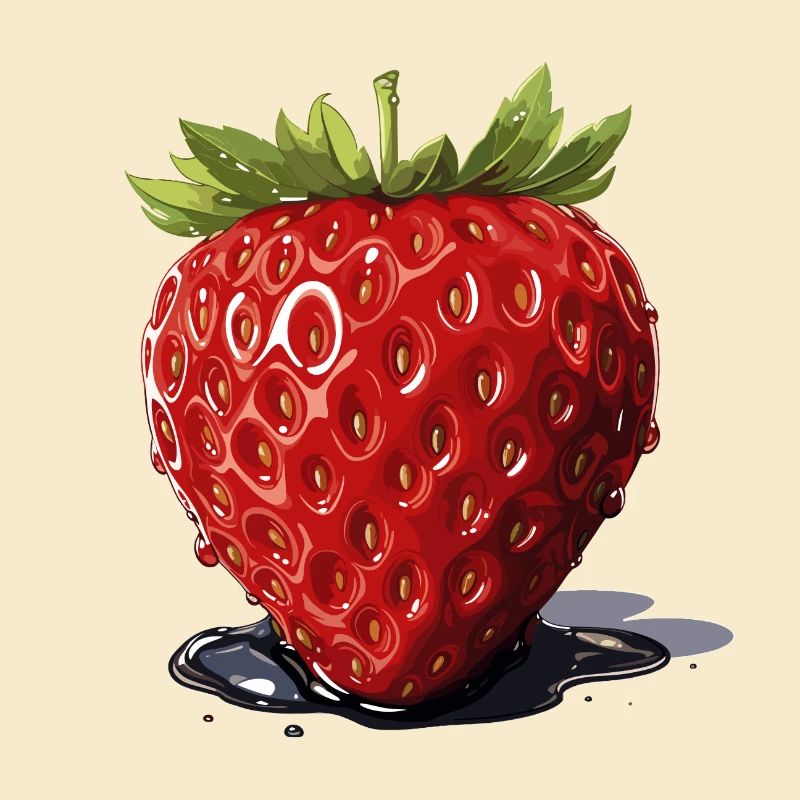 Erdbeere - Illustration