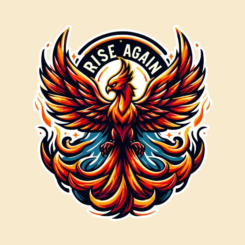 Rise Again - Phönix Illustration