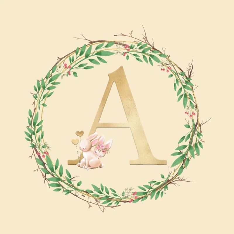 Personalisierbar Monogramm A