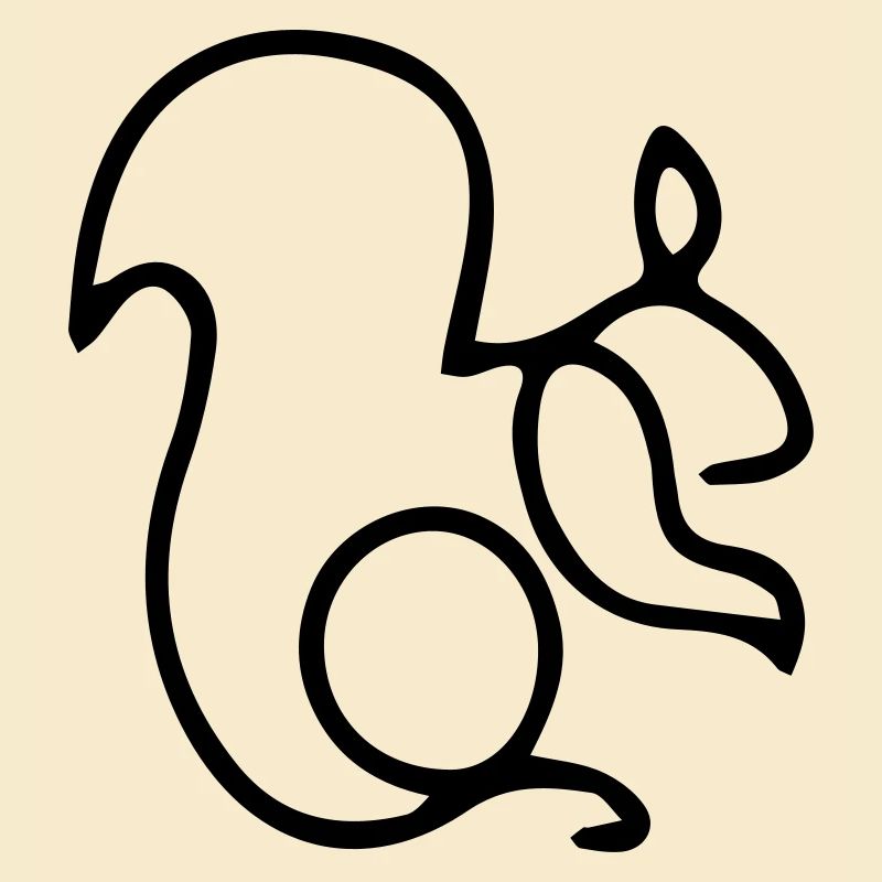 Einschnadiges Eichhörnchen