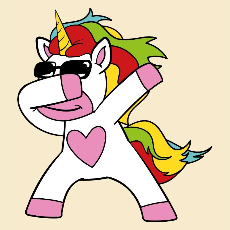 Dabbing Einhorn