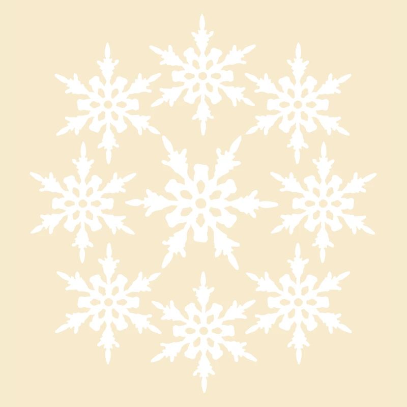 circle round pattern design cool winter cold snow