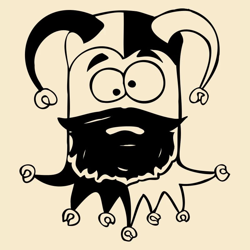 Jester squinting cube