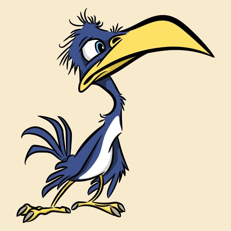 Schräger Vogel
