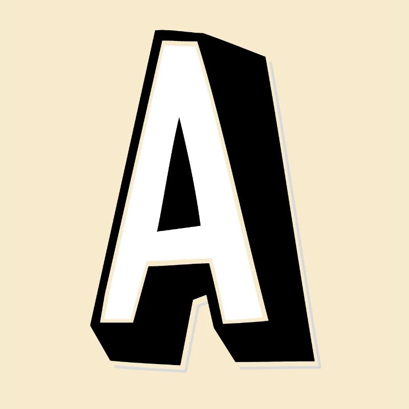 Buchstabe A - Alphabet A.