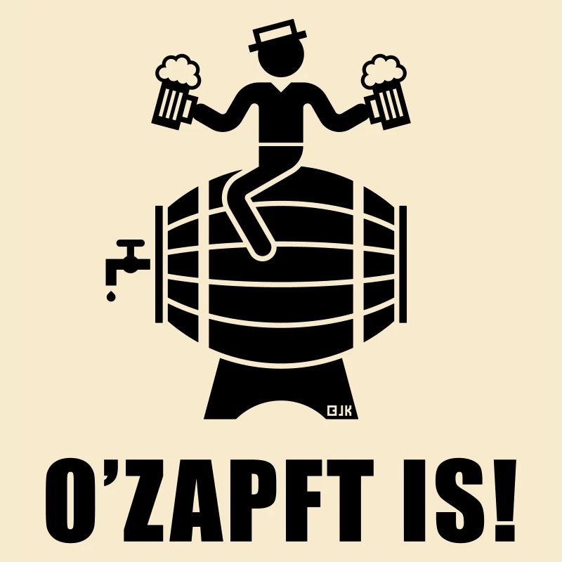 O’Zapft Is! (Bier / Biertrinker Auf Bierfass)