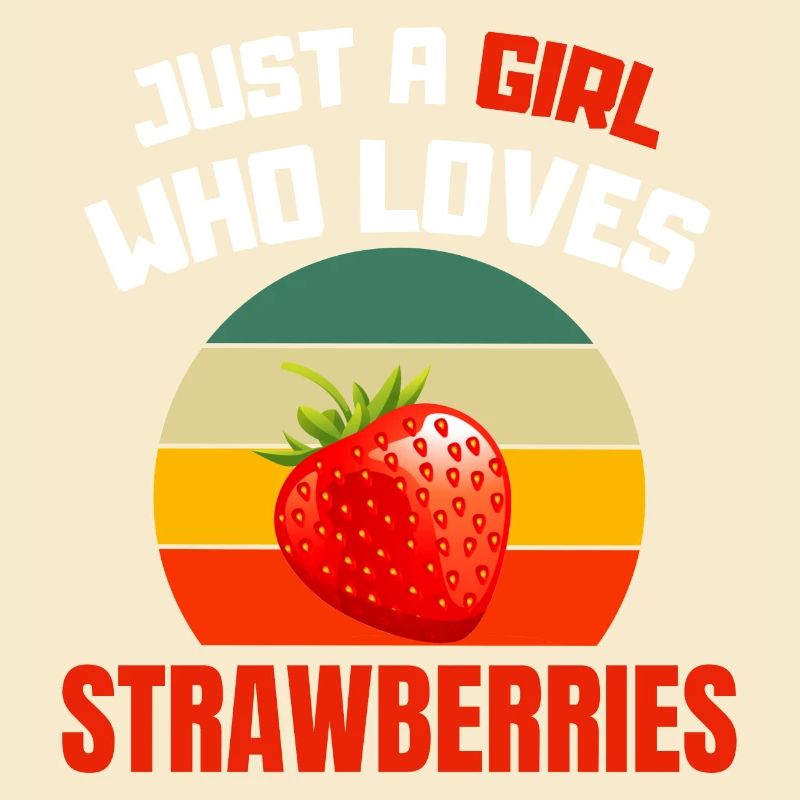 Retro Erdbeere Mädchen