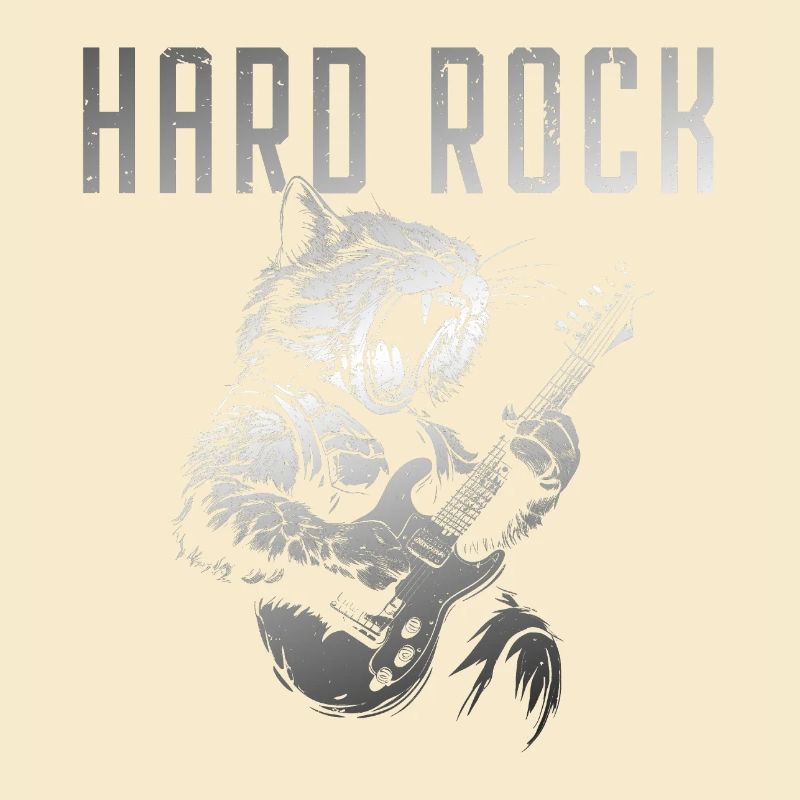 Hard rocking cat