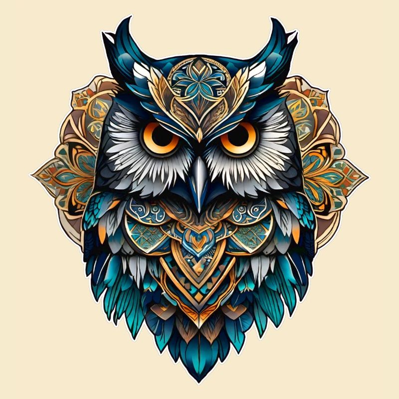 Coole Steampunk Eule