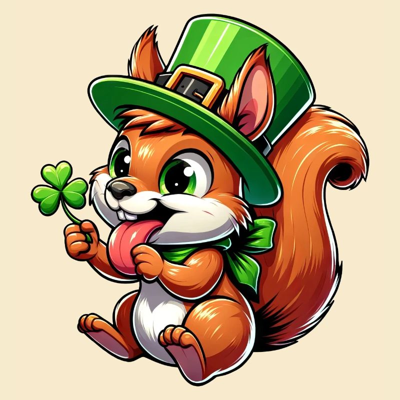 St. Patrick's freches Eichhörnchen