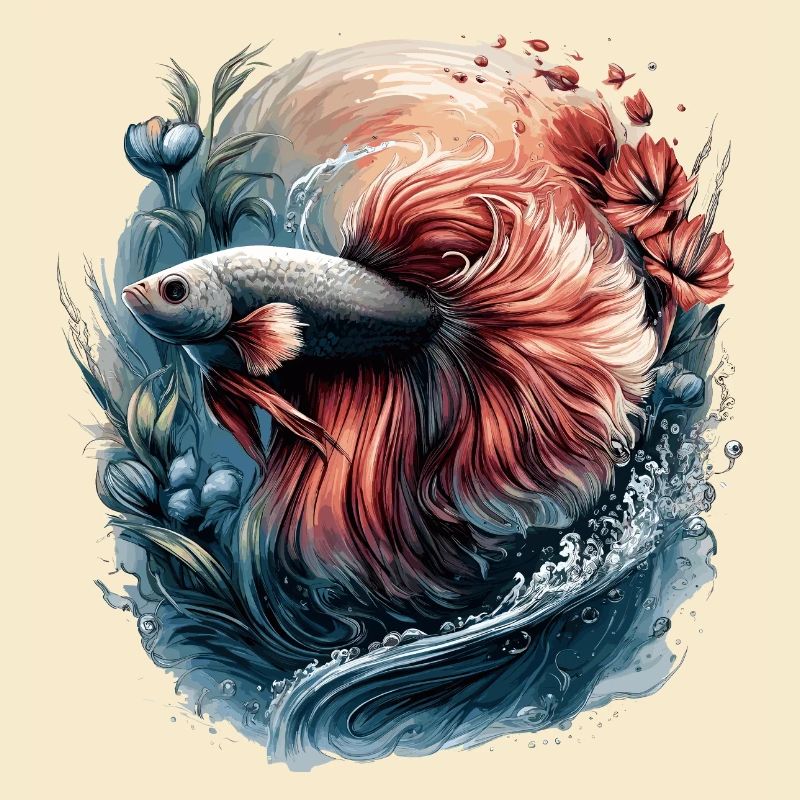 Betta Splendens, Aquarium de poissons Betta, Bettafan