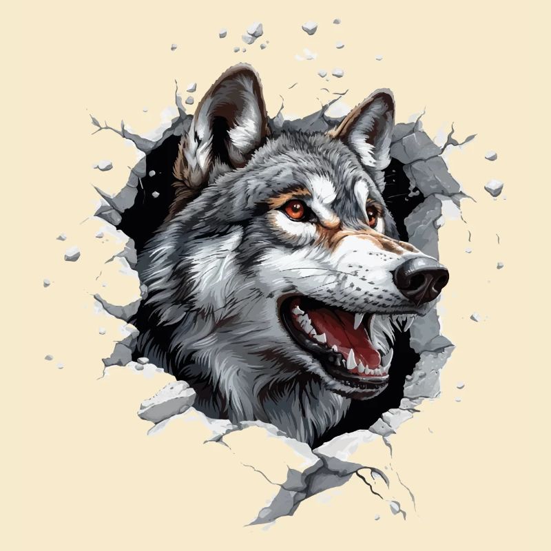 Funny Wolf Dog